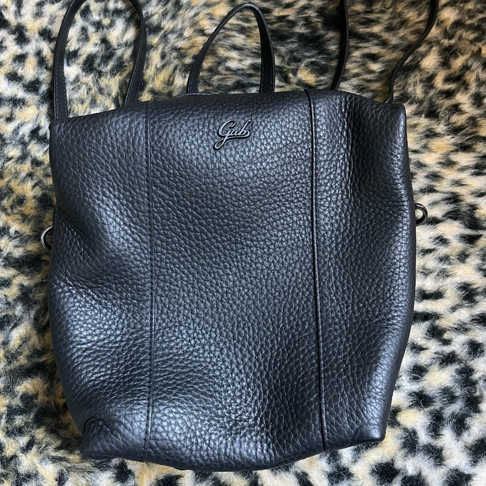 Gabs Italian Pebbled Leather Convertible Backpack